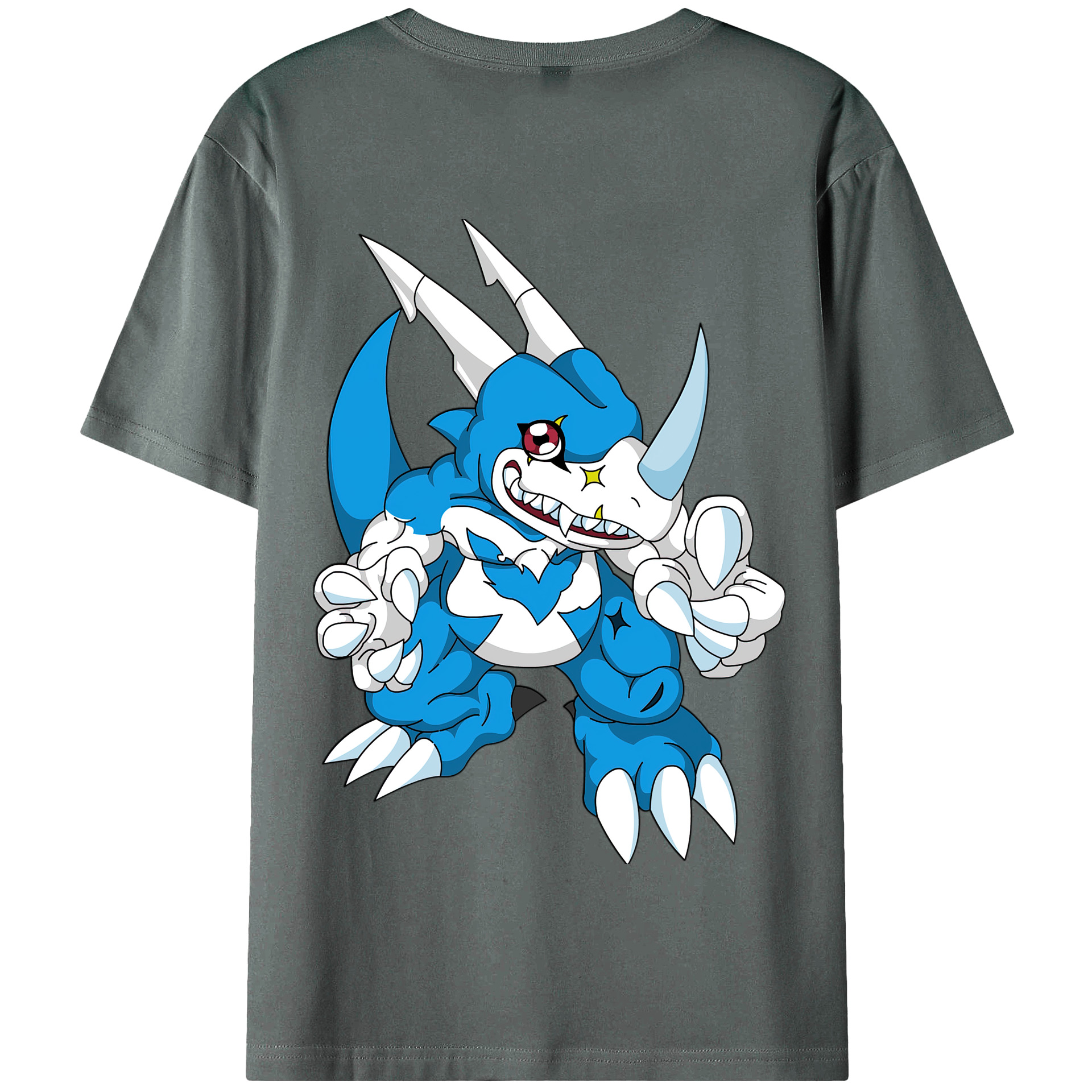 （画像用） Digimon デジタルモンスター/デジモン 綿100％半袖Tシャツ（背面プリント）